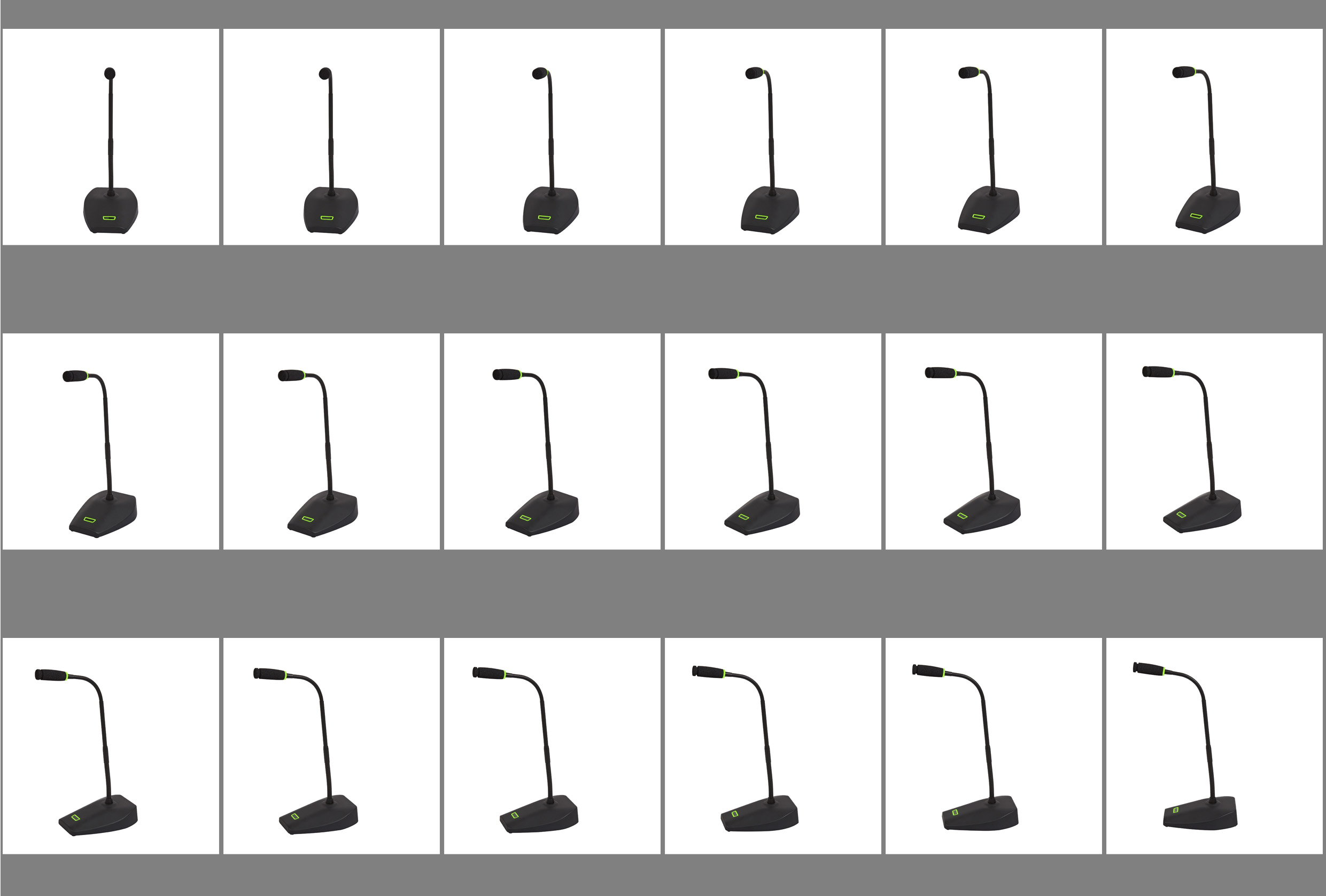 Film strip showing a selection of the 72 images